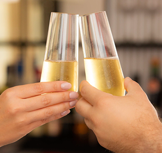 CYCA champagne flutes